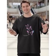 2Y331 [AIYOU] Lelaki Baju T Shirt Men Tshirt XL-5XL   Clothes Round Neck Oversized Korean Style Plus