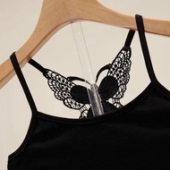WOMEN SINGLET CROP TUBE SHORT SINGLET PENDEK BORONG MURAH BAJU INNER PENDEK BUTTERFLY SINGIETS