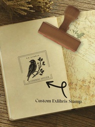 EX LIBRIS, Bird Stamp, Ex Libris Stamp, Exlibris Stamp, Exlibris Stamp For Books, Ex Libris Stamp Fo