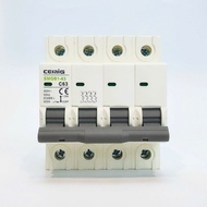 MCB, 3-phase circuit breaker 4P 380V 63A-100A CEMIG