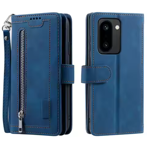Flip Case For OnePlus 15R 12 11 11R 10T 10R 9R 8T 10 Pro ACE 6 6T 9-Card Zipper Leather Wallet Funda