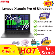 【100% Genuine】Lenovo Xiaoxin Pro AI Ultrabook 2024/Lenovo Xiaoxin Laptop /Intel Core Ultra5 125H/16-inch 2.5K 120Hz Eye Protection Screen/32GB RAM 1TB SSD Notebook/Lenovo Computer Notebook联想笔记本电脑