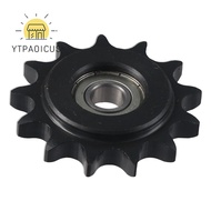 YURUYI Convex Idler Gear, C45 Carbon Steel 13 Tooth Chain Idler Sprocket, with Insert 10mm Bore 1/2"