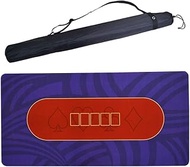 TX GIRL Poker Layouts Casino Purple Rubber Texas Poker Table Cloth Poker Table Tops Board Game Cloth