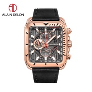 Alain Delon Watch 💯 (Ori) AD471-1532C Men Chronograph Leather Strap / Alain Delon Watch / Men Watch 