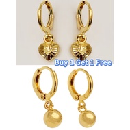 14k Bangkok gold earrings