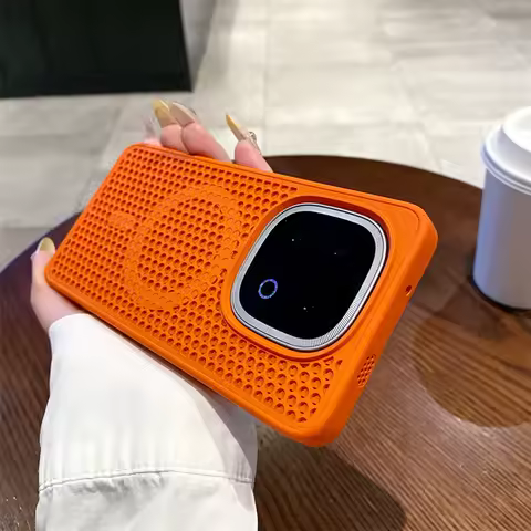 Magnetic Case for iQOO Z10 Z9 Turbo Pro 13 12 Cover Heat Dissipation Mesh Mag-safe Charge Shockproof