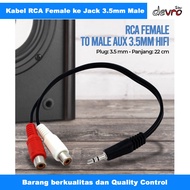 3.5mm Male to RCA Female Aux Jack Cable RCA Cable - Female RCA to 3.5mm Male Jack Cable - LTS