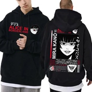 Anime Kakegurui Jabami Yumeko Graphic Hoodie Hoodies Male Loose Streetwear Men Tee