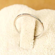 TANITTgems แหวนเกลี้ยงทองคำขาวสไตล์มินิมอลหน้ากว้าง 1 มม.