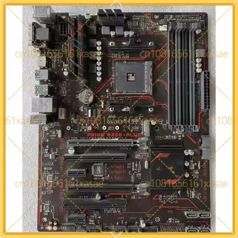 Used For ASUS PRIME B350-PLUS Motherboard AMD B350 AM4 Socket DDR4 ATX Desktop Mainboard