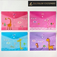 Cartoon A4 Button File / Giraffe A4 File