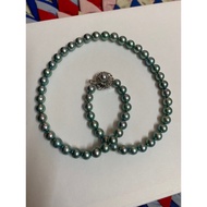 Japan jewelry akoya sea pearl necklace black pearl necklace