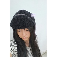 HANDMADE WINTER BEANIE/FURRY BEANIE/FUR HAT WINTER HAT BEANIE/KOREAN BEANIE HAT STRAWBERRY HAT CUTE 