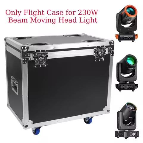 Fieryzeal Flight Case For (2) 230W Beam Moving Head Light Stage Light Shockproof Flycase 60.5x33.5x5