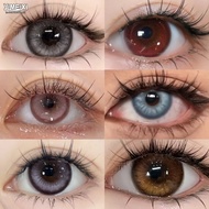 Yimeixi Color contact lenses with grade 14.5MM red pink 1 year use contacts for women students cospl