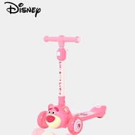 Disney Lotso 3 Wheel Kids Scooter Foldable Saddle LED Wheels 2-8 Years