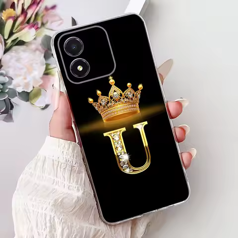For Honor X5 VNA-LX2 / Honor X5 Plus WOD-LX1 Fashion Crown Letter Phone Case For HonorX5 X5Plus Soft