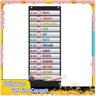 【D&F】Daily Schedule Pocket Charts Classroom Pocket Chart 13+1 Pocket, 18 Sided Reusable for Classroo