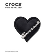 Crocs JibbitzTM Charm Black Heart With Safety Pin Crocs Jibbitz Crocs Charm Crocs Button