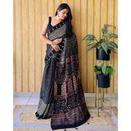 Soft Silk Ajrakh Saree
