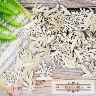 Small Cloth Dot ∣ Ocean Sea Grass Coral Wood Chips decoupage Collage Painted DIY Art Craft Kindergar
