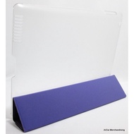 Apple iPad 2 Clamshell Leather Case with Frosted Back