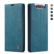 Leather 360 Protect for Samsung Galaxy A80 Card Holder Cover Shockproof Etui Samsung Galaxy A80 A70 A60 A50 A40 A30 A20 A10 A50s A70s Card Storage Wallet Phone Casing