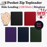4 Pocket Toploader Binder 128 slots for TCG,Pokemon,MTG