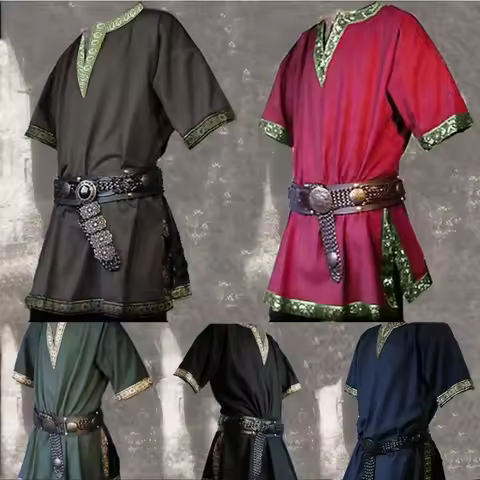 Pirate Warrior Knight Ritter Viking Celtic Knight Medieval Renaissance 17th Century Nordic Shirt Men