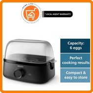 Philips HD9137/91 Electric Egg Cooker 3000 Series , 400W, Poached, Soft, Medium, Hard Boil, 6 Eggs C