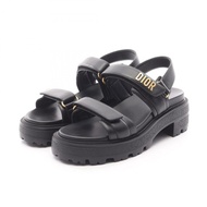 Christian Dior DIORACT 厚底涼鞋 KCO016LAB90038.5 皮革黑色 #38.5 全新