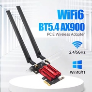 FENVI WiFi 6 AX900 PCIE WiFi Adapter Bluetooth 5.4 802.11AX 2.4G/5GHz 900Mbps Wireless Network Card 