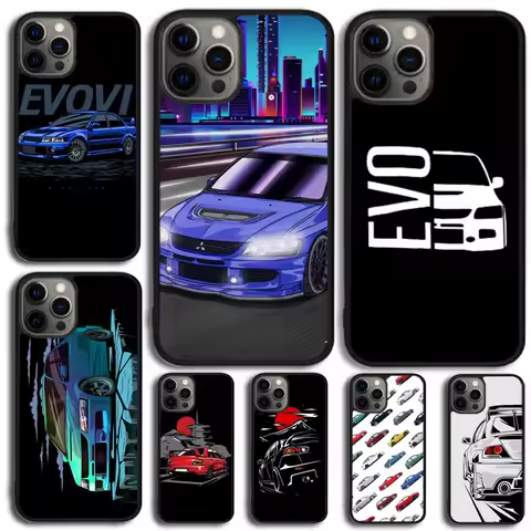 JDM Car Evo Phone Case Cover For iPhone 16 15 14 Plus 11 12 mini 13 Pro Max Apple X XR XS max