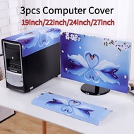 Computer Dust Cover 19inch 22inch  24-Inch Desktop Monitor Cover Cute Household Keyboard Cover Cloth