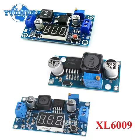 1PCS XL6009 DC-DC Boost Power Supply Module Adjustable Output LM2577 Step-Up Module DC To DC Convert