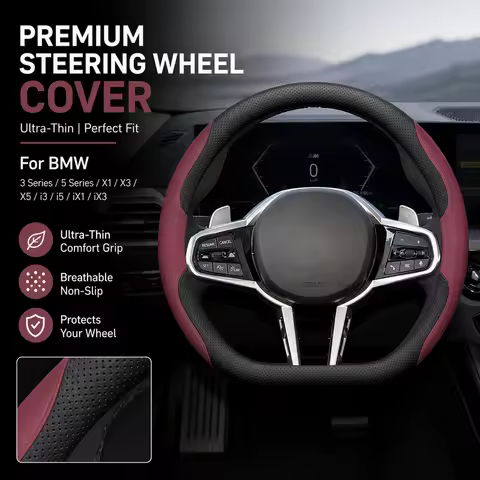 For BMW 2025 New 3 Series 5 Series X1 X3 X5 i3 i5 iX1 iX3 Car Steering Wheel Cover Premium Ultra Thi