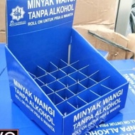 Dus Pajangan Parfum Roll On 25 lubang murah