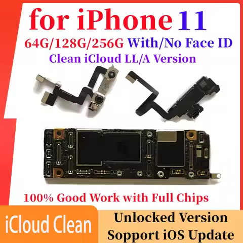 Unlock Mainboard For iPhone 11 Motherboard with FACE ID Good Working Plate without iCloud Main Free