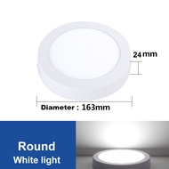 LED Downlight Surface Downlight 18W 24W 30W Black White Lampu downlight siling plaster Home Lighting