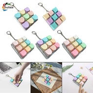 chulisia Keyboard Toy, Stress Reliever Toy, 9-key Keychain, Mechanical Keyboard