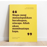 Poster Who Shows The Adequacy Of Allah Makes Rich