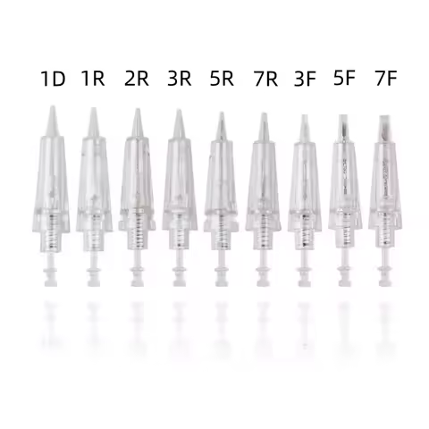10PCS Derma Pen Bayonet Cartridge Replacement Needles Tattoo Eyebrow Lip Needles For MYM M7 N2 A1 A6