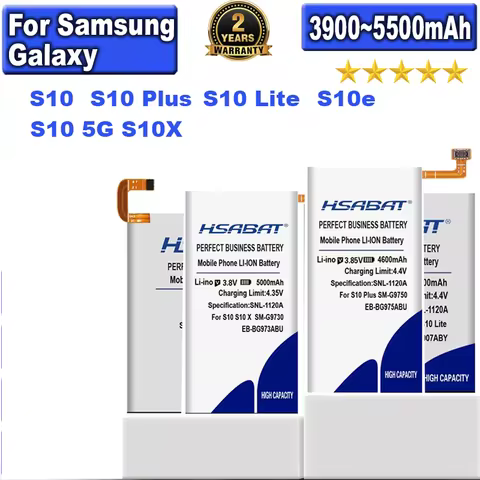 Battery for Samsung Galaxy S10 G973F G9730/S10 Plus SM-G9750 SM-G975F SM-G975U/S10 Lite/S10e SM-G970