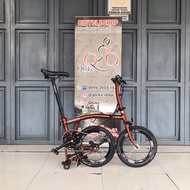 BROMPTON S6E FLAME LACQUER BROMIE second 2nd sepeda lipat folding bike