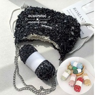 Sequin yarn, glittering purl yarn, bag weaving yarn