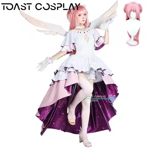 Anime Puella Magi Madoka Magica Kaname Madoka Cosplay Costume Women Kaname Madoka Cosplay Halloween 