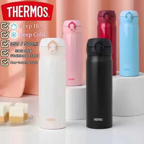 THERMOS 350ml/500ml Vacuum Flask Stainless Steel Thermal Mug,6H Hot Cold Water Bottle,Leakproof Coff