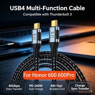 LIKAIYUE 1M 40Gbps Gen3 USB 4 Type C to C Cable 240W Fast Charging 8K 60Hz PD Thunderbolt 3 4 Data L