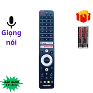 Remote điều khiển tivi SHARP Mã 07 GB326WJNA Giọng nói điều khiển TV SHARP internet - Tặng kèm pin -